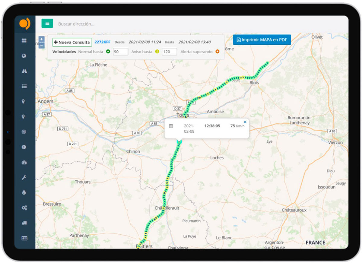 Control de recorridos
